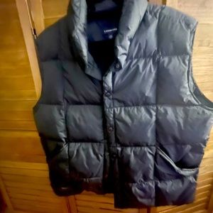 Black Land’s End Puffer Vest Size Large 42-44